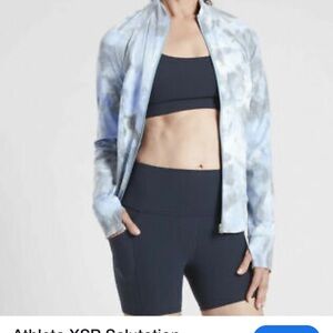 Athleta Salutation Jacquard Jacket Sz M